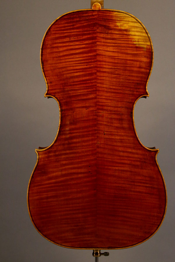 Cello, nach einem Modell von M. Goffriller. Ian McWilliams, 2021. Crawford Instruments